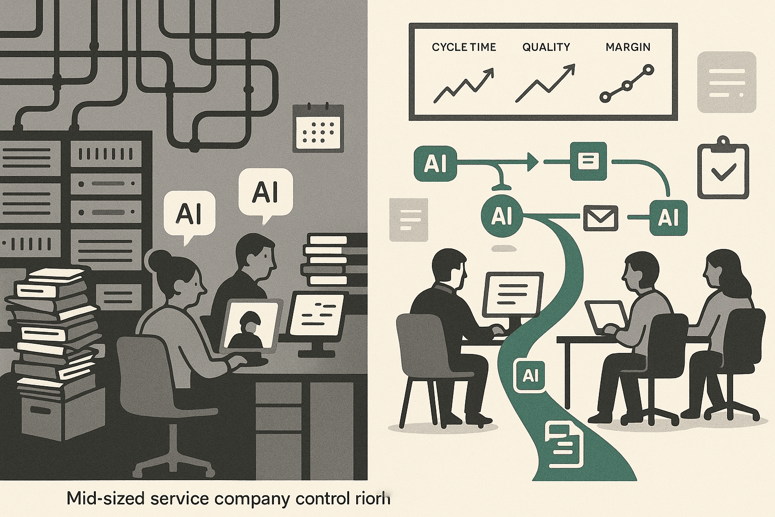 Mid-Market Just Passed Enterprise on AI – What That Really Means for Service Companies