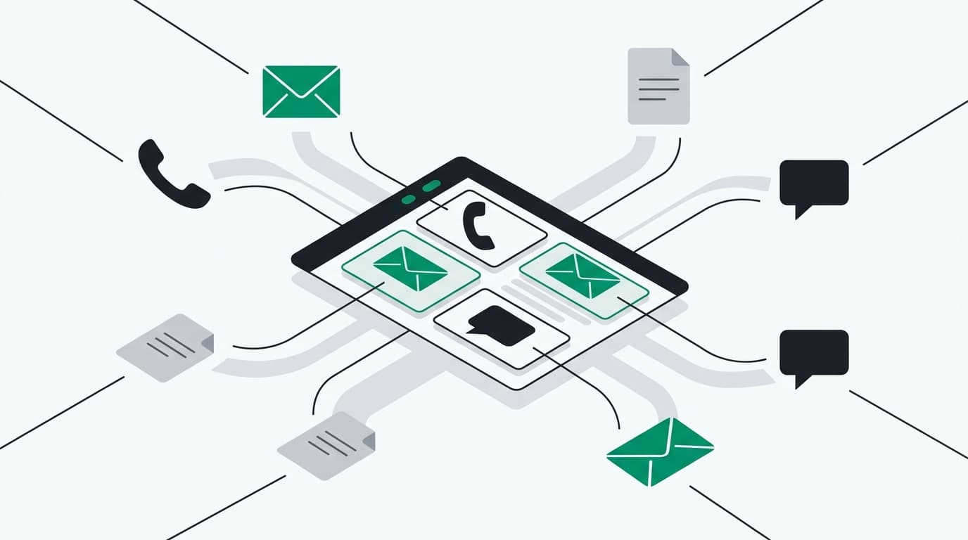 Communication channels converging into one unified system